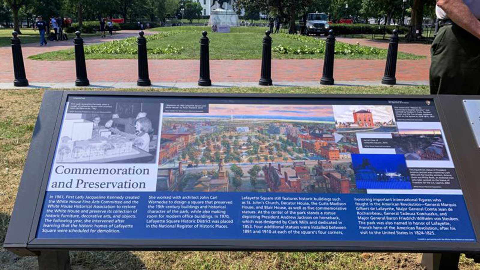 DC park display honors enslaved people who built White House