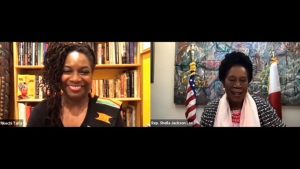 U.S. Rep. Sheila Jackson Lee and Nkechi Taifa