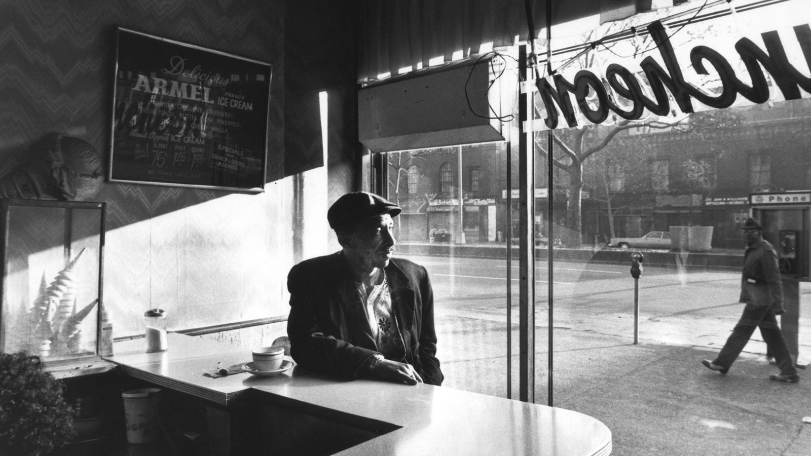 “Early Morning Coffee, Harlem,” 1974.