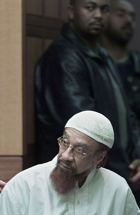 Al-Amin during jury selection while on trial in 2002 on charges of murdering one Fulton County sheriff’s deputy and wounding another 