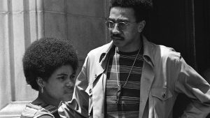 Brown stands with his wife Karima outside a New Orleans courtroom, in 1968
