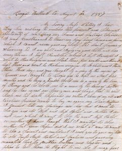 A letter from Vilet Lester to her former enslaver, written in 1857. (David M. Rubenstein Rare Book & Manuscript Library, Duke University)