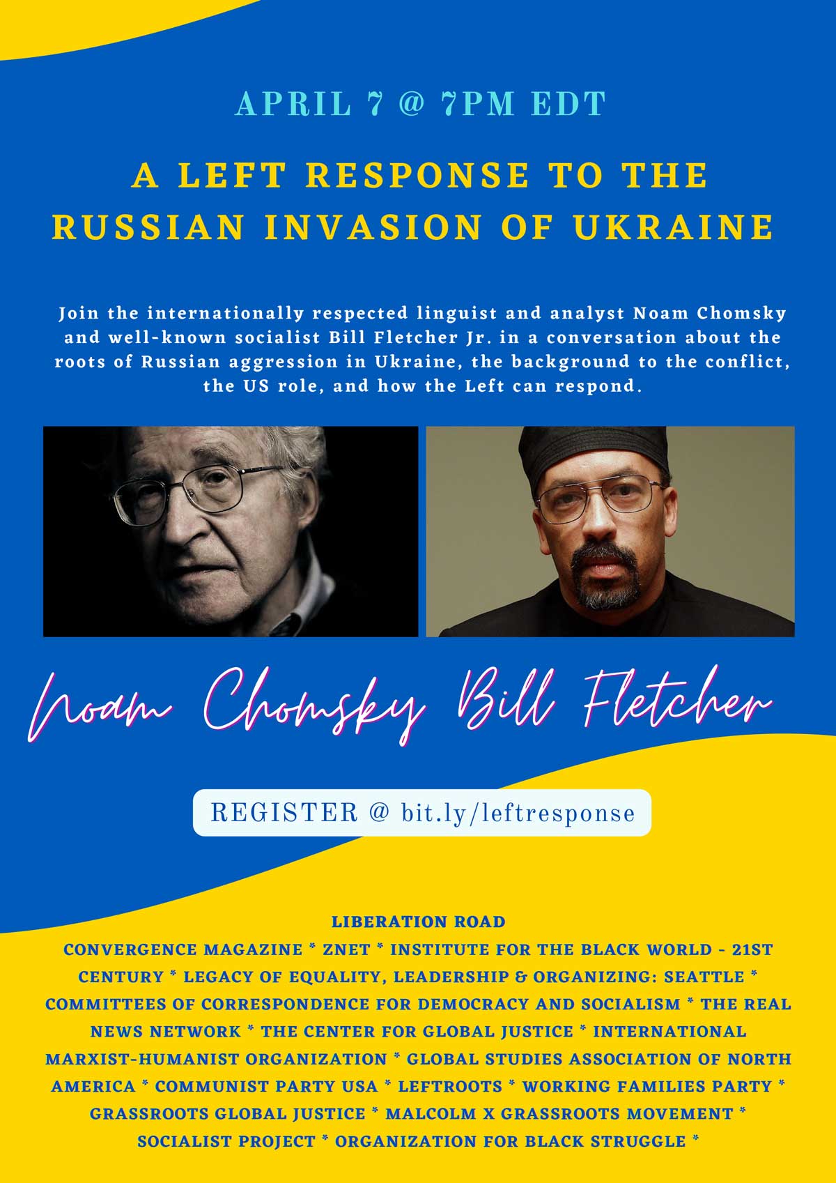 Noam Chomsky x Bill Fletcher: A Left Response to The Russian Invasion of Ukraine