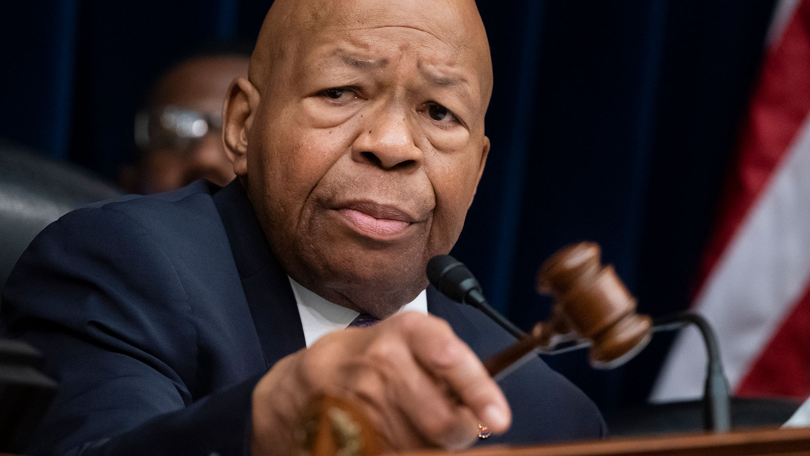 House Oversight and Reform Committee Chair Elijah Cummings, D-Md., leads an April 2, 2019, meeting of the committee investigating security clearances granted by the Trump White House. 