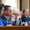 Members of the House committee investigating the Jan. 6 attack listen during the fourth hearing on June 21, 2022, in Washington, D.C. Mandel