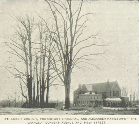 An 1893 photograph of Hamilton's estate, the Grange. 