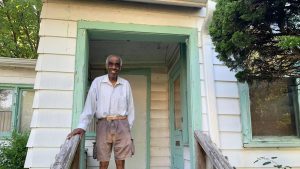 Louis Weathers says racial discrimination in Evanston, Illinois, made house hunting difficult for him decades ago. (Jacquelyne Germain / CNN)