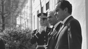 President Richard Nixon hosted Iranian Shah Reza Pavlavi at the White House in 1969.