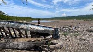 A boat in La Gonave, Haiti.
