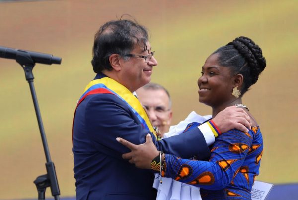 Gustavo Petro and Francia Márquez of the left-wing Historic Pact coalition were sworn in as the president and vice president of Colombia on August 7, 2022.