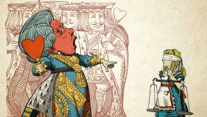 “Off With Her Head.” Illustration by Mr. Fish