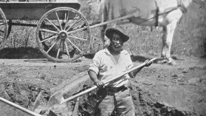 Enslaved people working in California’s Gold Mines. (1852)