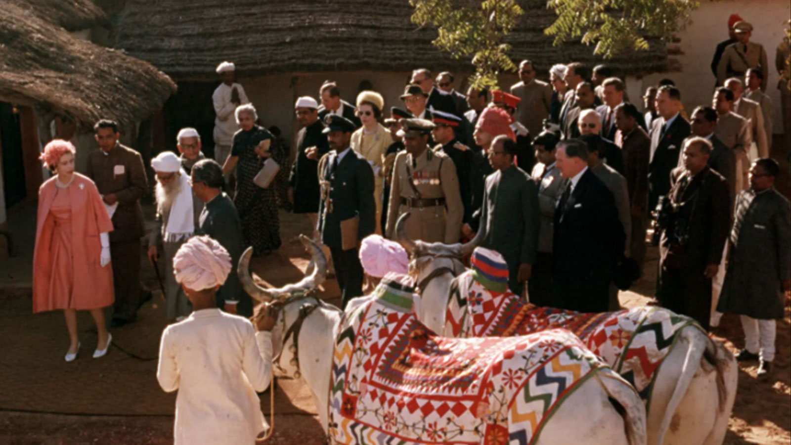 Touring India in 1961. 