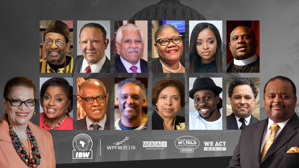 Thurs Nov 10, 2022 (7:00-9:30 PM/EST, Cramton Auditorium Howard University) — Dr. Julianne Malveaux and Roland Martin to host IBW21 national town hall meeting on the impact of the midterm elections on Black America and the Pan African World.