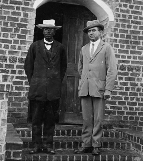 John Chilembwe, seen with John Chorley, led an uprising against colonial rule