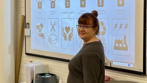 Marika Kerola says schools stress critical thinking in all subjects