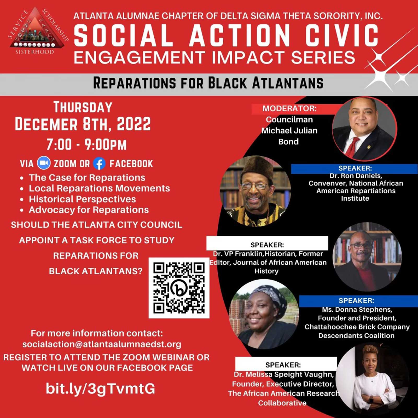 The Justice Project: Reparations for Blacks in Atlanta — Dec 8, 2022 7 PM ET
