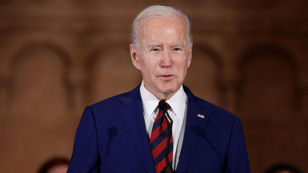U.S. President Joe Biden delivers remarks during the 10th Annual National Vigil for All Victims of Gun Violence in Washington, U.S. December 7, 2022.