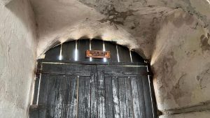 The "door of no return" at the Cape Coast Castle was the point of no return for slaves