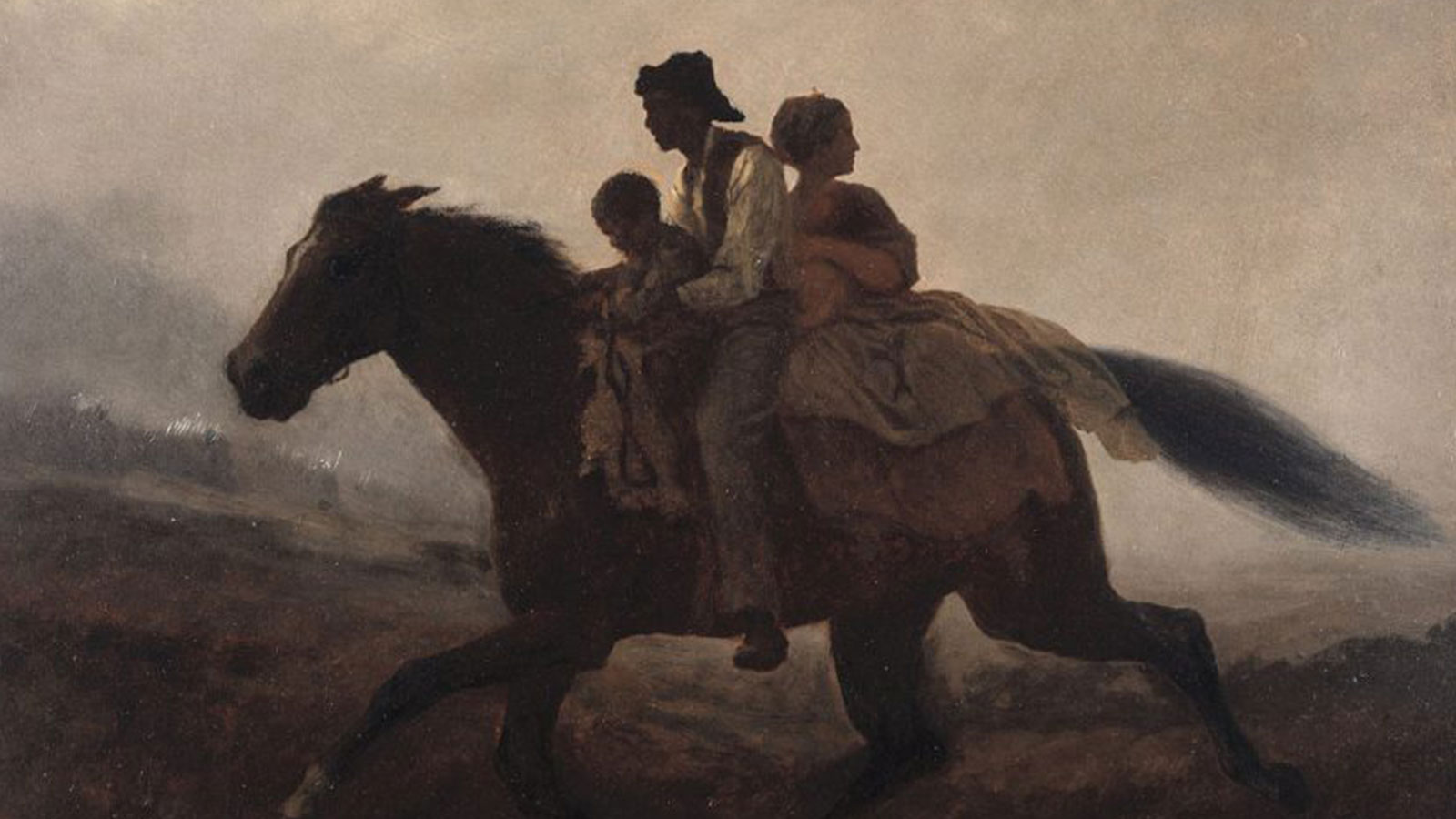 Eastman Johnson, A Ride for Liberty — The Fugitive Slaves, circa 1862. 