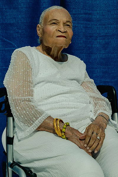 Viola Fletcher, 109, known as ‘Mother Fletcher’, the oldest survivor of the Tulsa race massacre.