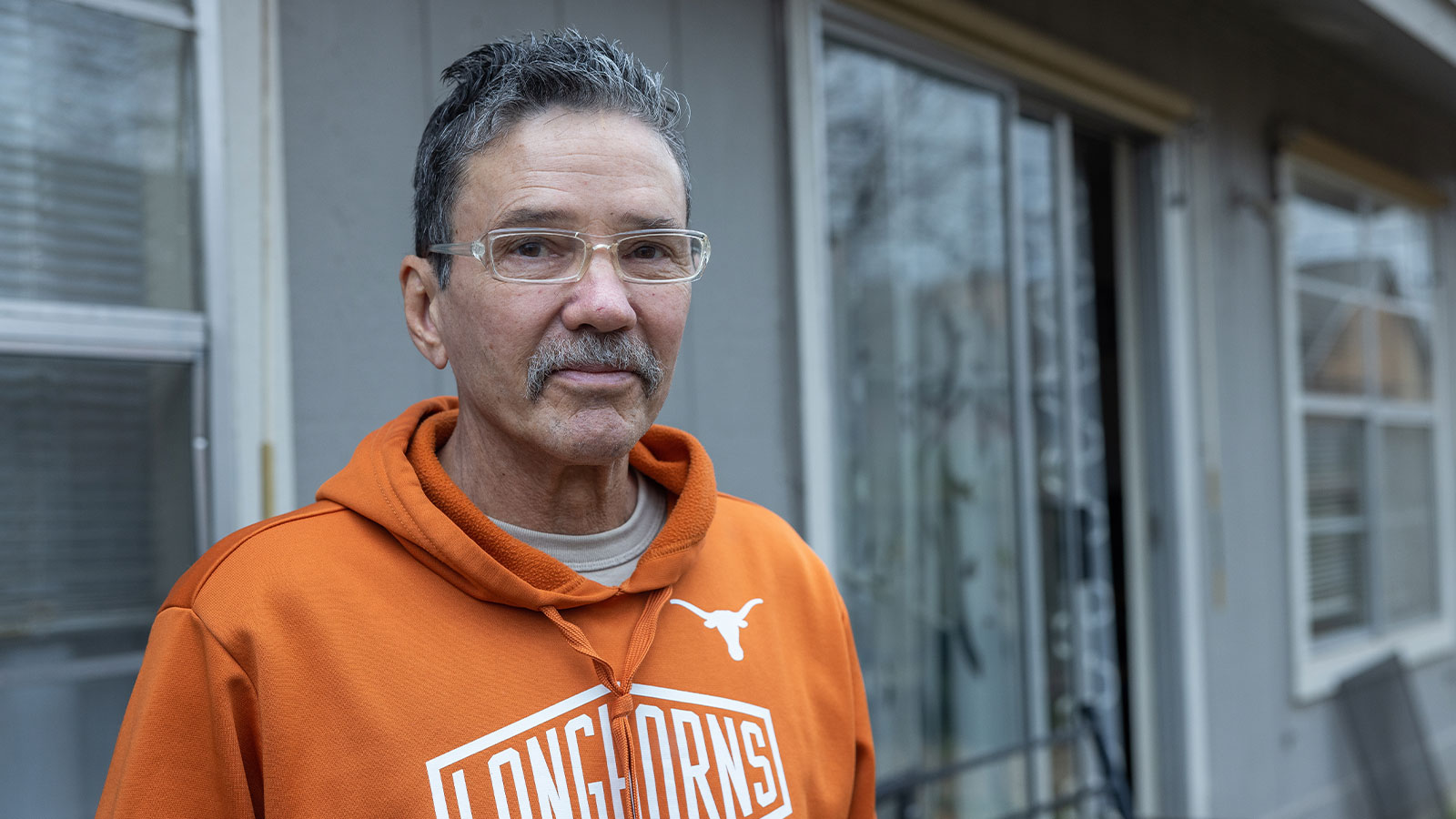 Jimmy Dee Stout outside his brother’s home in Round Rock, Texas. The idea of battling cancer in a prison with high covid-19 rates troubled Stout, whose respiratory system was compromised. “My breathing was horrible,” he said. “If I started to walk, it was like I ran a marathon.