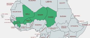 The “Coup Belt”: Guinea, Mali, Burkina-Faso, Niger, Chad - Mapchart