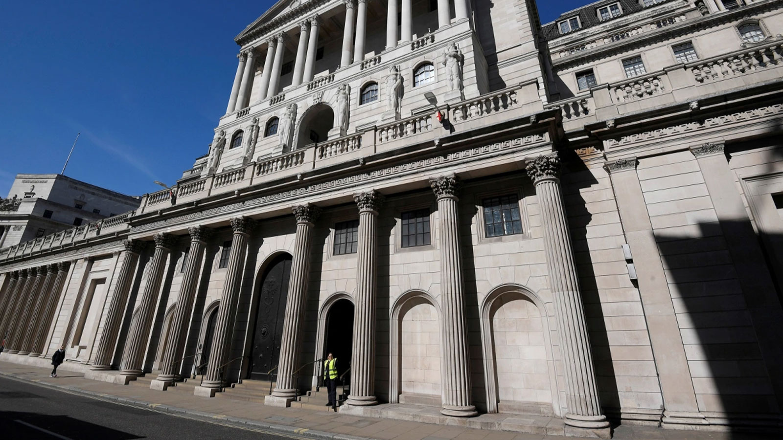 The Bank of England in central London.