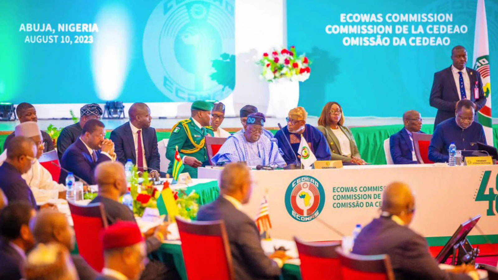 ECOWAS meeting in Lagos, Nigeria on August 10, 2023.
