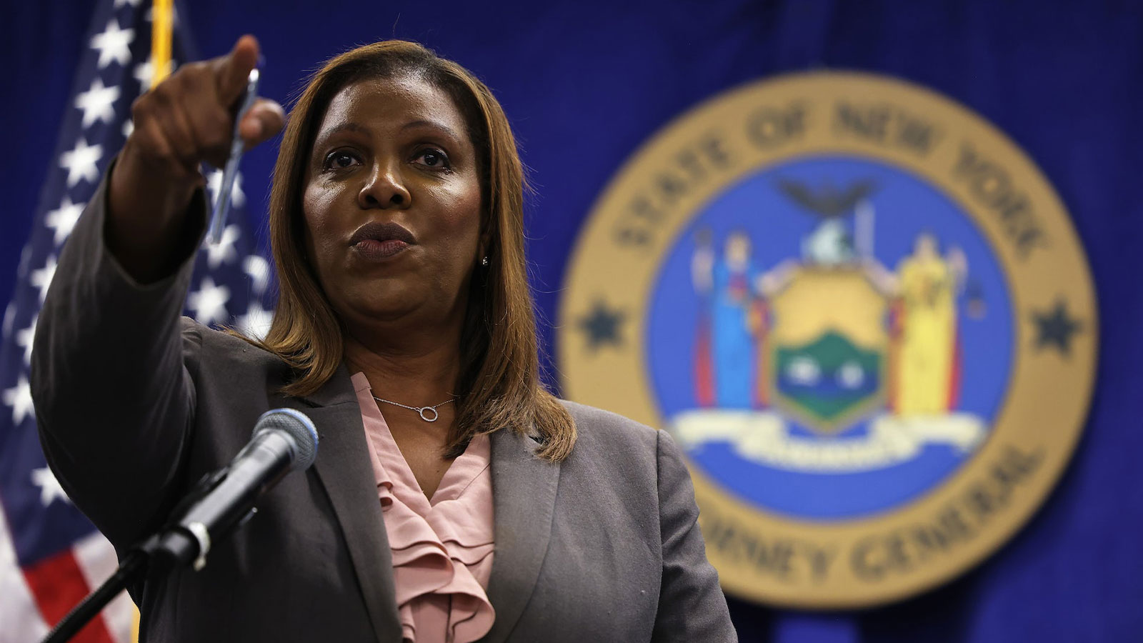 New York Attorney General Letitia James has led a probe into Donald Trump’s business practices.