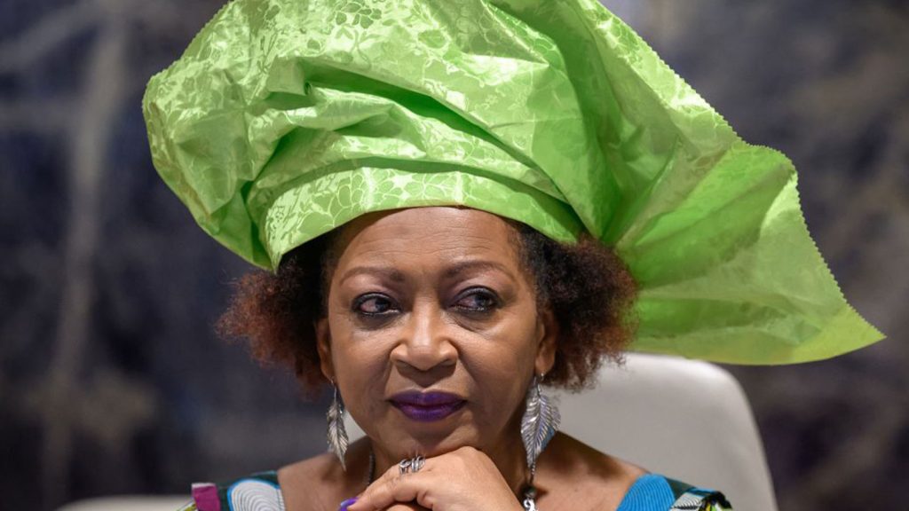 Verene Shepherd, chair of a UN committee on racial discrimination, at a hearing in Geneva in August 2022