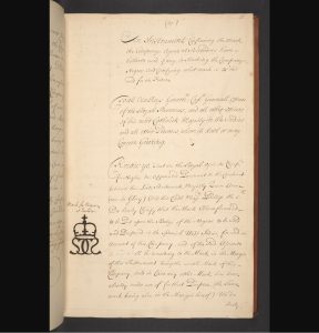 In the South Sea Company records on the same date, a body known as the Committee of Correspondence orders that the company’s agents have a brand made to match the mark already used on enslaved people being transported through British colonial holdings.