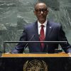 Rwanda’s President Paul Kagame addresses the 78th session of the United Nations General Assembly, Wednesday, Sept. 20, 2023.