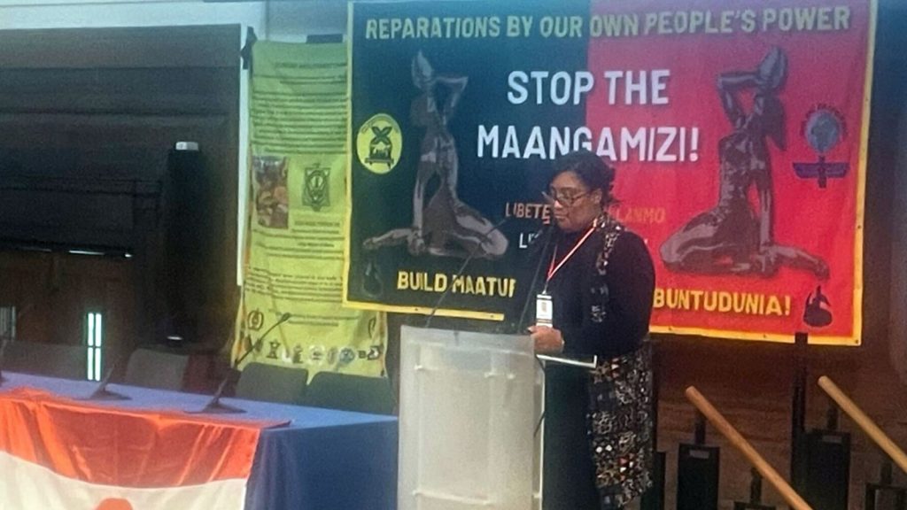 Bell Rebeiro-Addy opens the all-party parliamentary group for Afrikan reparations