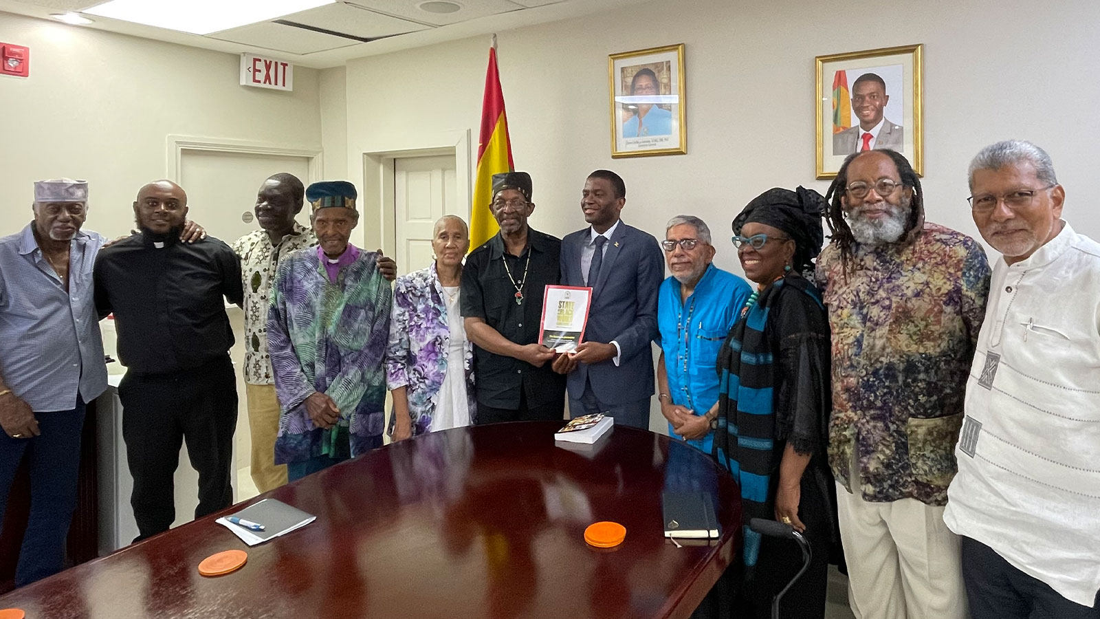IBW delegation meeting with Grenada PM Dickon Mitchell October 2023 (IBW21/File Photo)