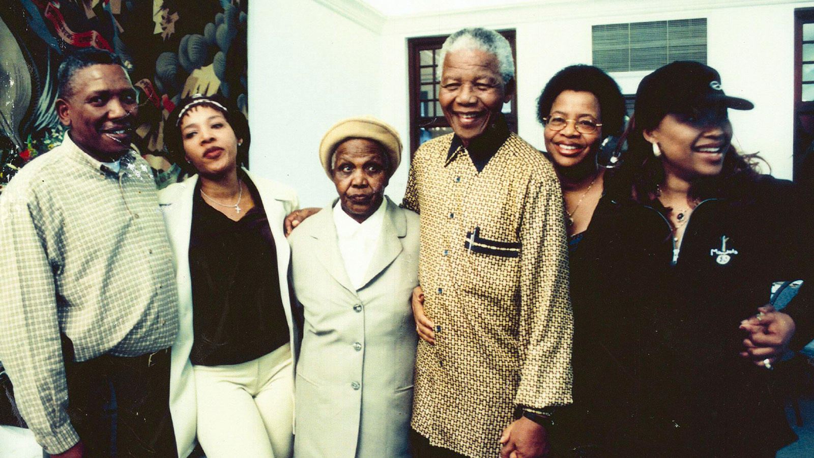 Nelson Mandela with family and soon-to-be third wife Graça Machel (second right) on the day she was formally introduced to everyone. "I already knew long before that my father was in a relationship with Mrs. Machel, and I had met her a few years back at a UNESCO conference in Paris," said Dr. Mandela.