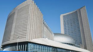 The African Union building in Addis Ababa.