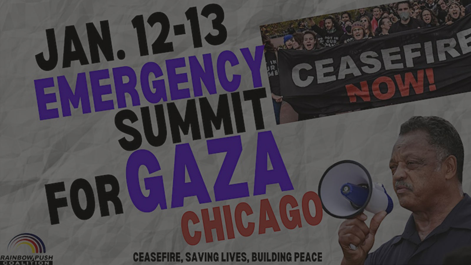 Jesse Jackson to lead emergency summit in Chicago to address escalating Gaza humanitarian crisis