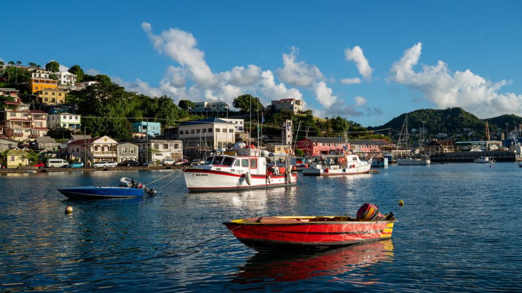 St George's, capital city of Grenada.