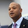 Maryland Gov. Wes Moore speaks at an event on the Biden administration's workforce initiative plan at Carver Vocational School on Nov. 13, 2023 in Baltimore, Maryland.