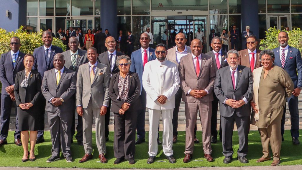 Heads of Government at the 46th Regular Meeting of the Conference of Heads of Government of CARICOM, Georgetown Guyana