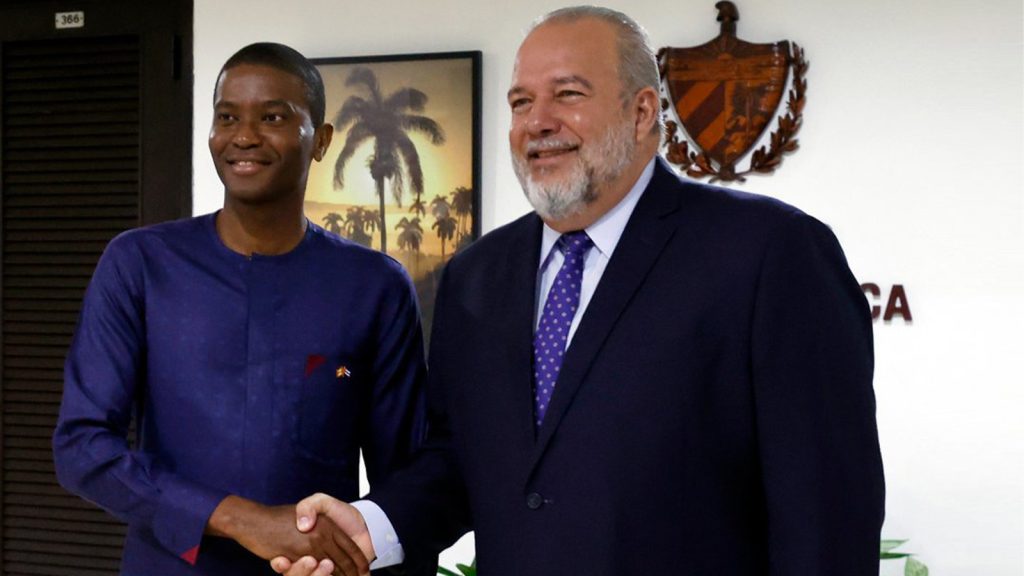 Cuban Prime Minister Manuel Marrero Cruz met with his Granada counterpart, Dickon Mitchell.