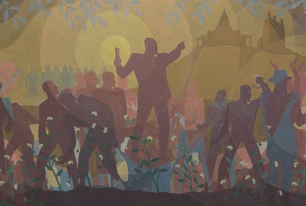 Aaron Douglas, from Aspects of Negro Life: From Slavery to Reconstruction, 1934.