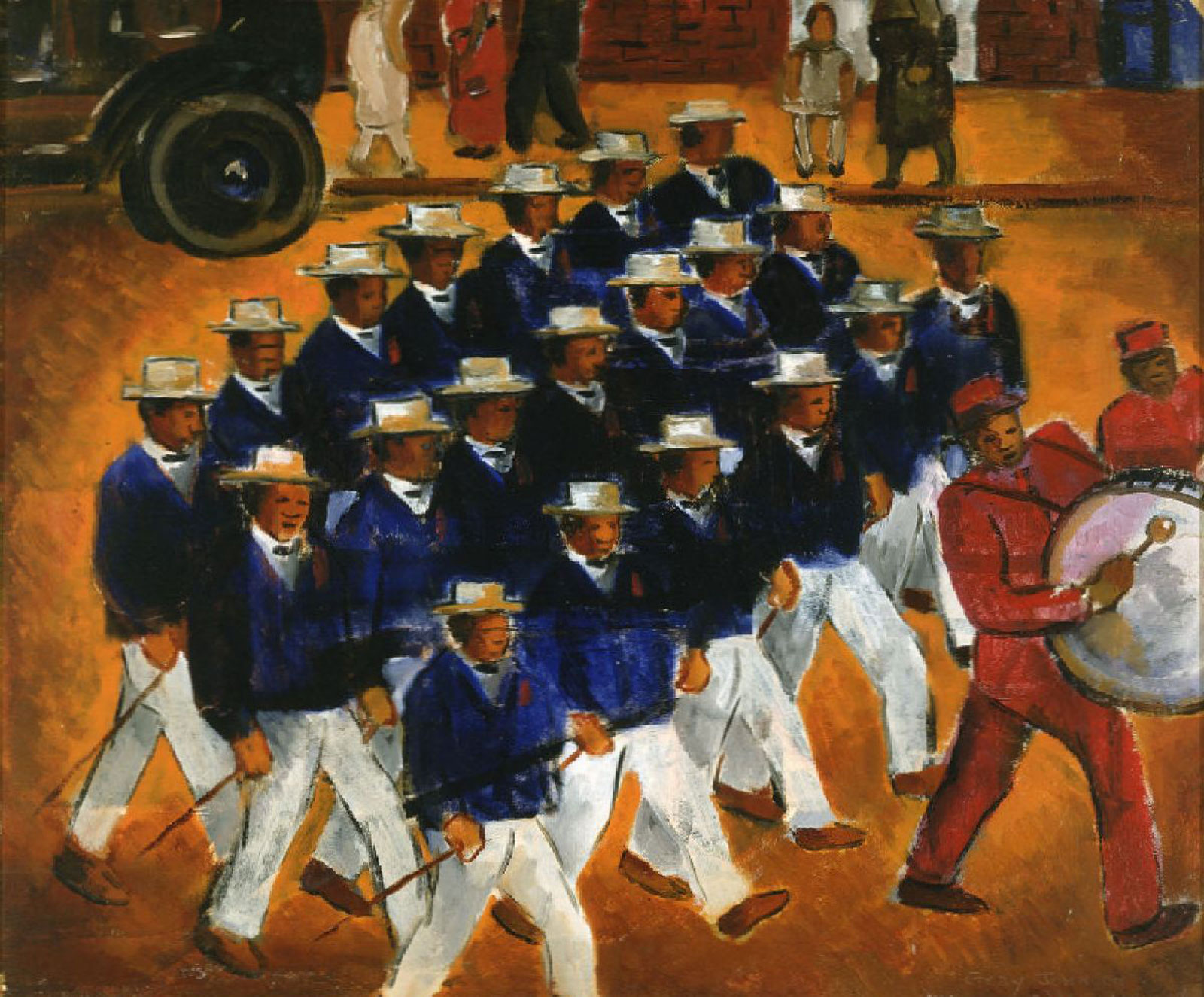 Elks Marching, 1934 by Marvin Gray Johnson