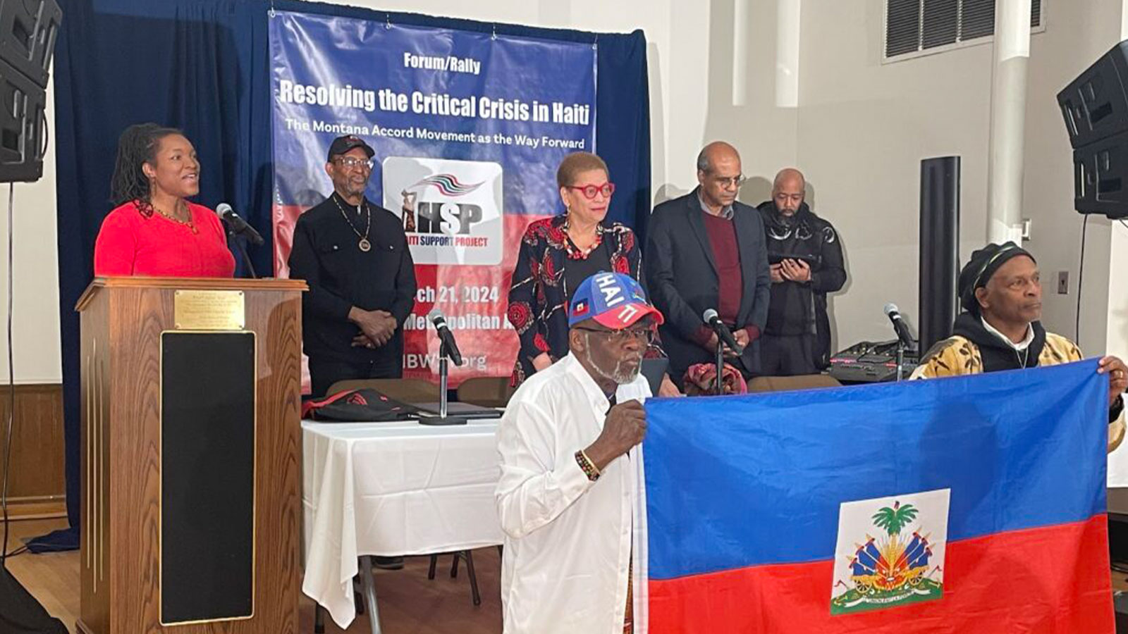 Haiti Support Project (HSP) hosts rally for Montana Accord