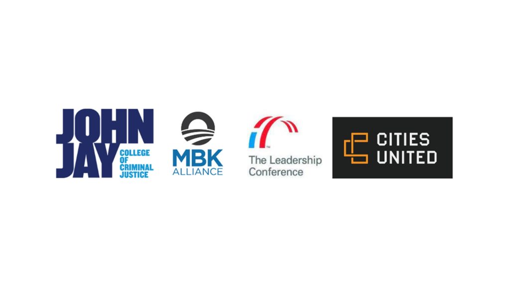 Logos: John Jay College, Cities United, My Brothers Keeper Alliance, Leadership Conference