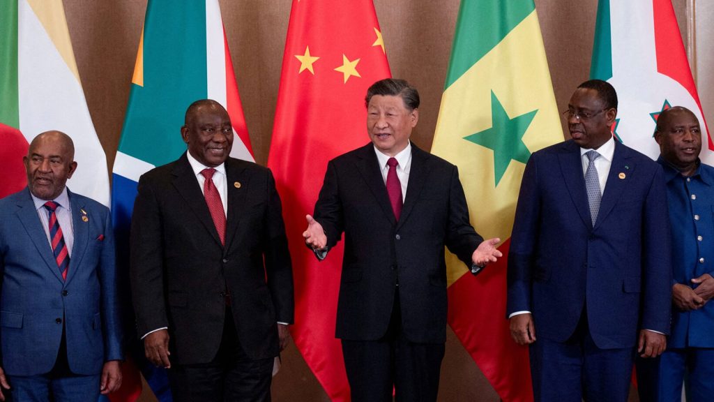 President of China Xi Jinping and South African President Cyril Ramaphosa attend the China-Africa Leaders' Roundtable Dialogue on the last day of the BRICS Summit, in Johannesburg, South Africa, August 24, 2023.