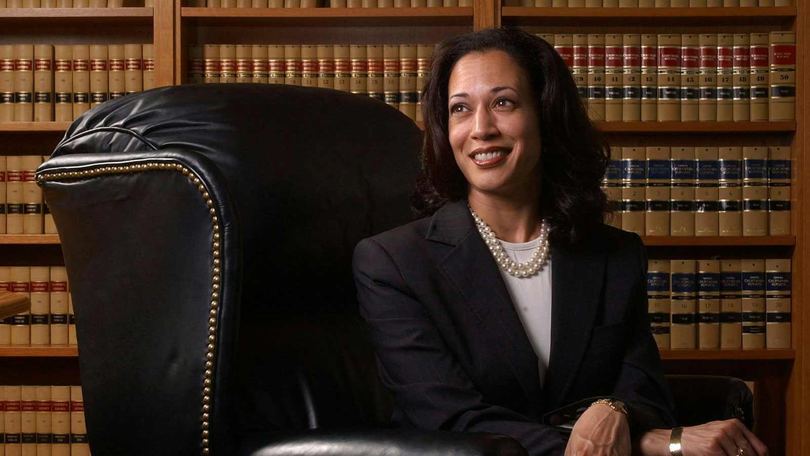 Kamala Harris, San Francisco District Attorney at the time, poses for a portrait in San Francisco in June 2004.