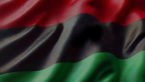 Image: Pan-African Flag waving in the wind. Unveiling the Red, Black & Green by IBW21