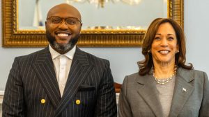 Dr. Nii-Quarterai Quartey and Kamala Harris